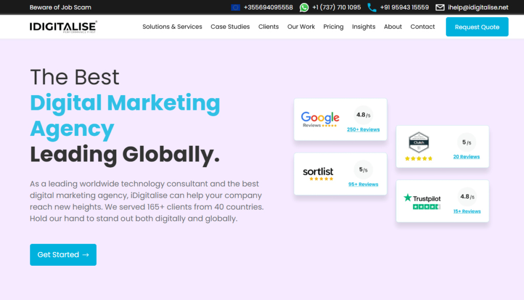 iDigitalise is the best digital marketing agency in India